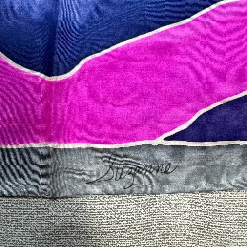 Hand-Dyed Silk Rectangle Scarf 12'' x 58''